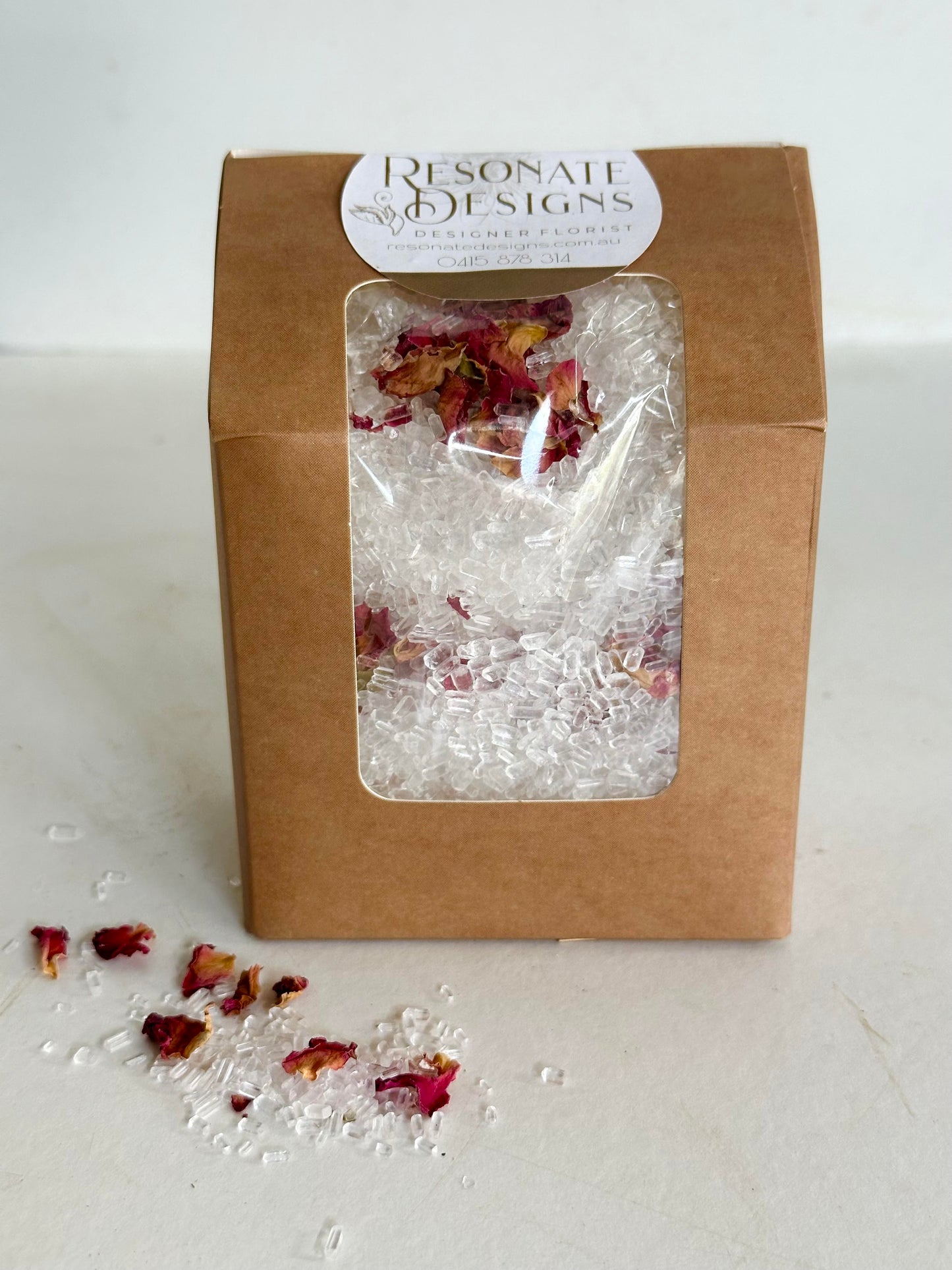 Bath Salts with Organic Petals