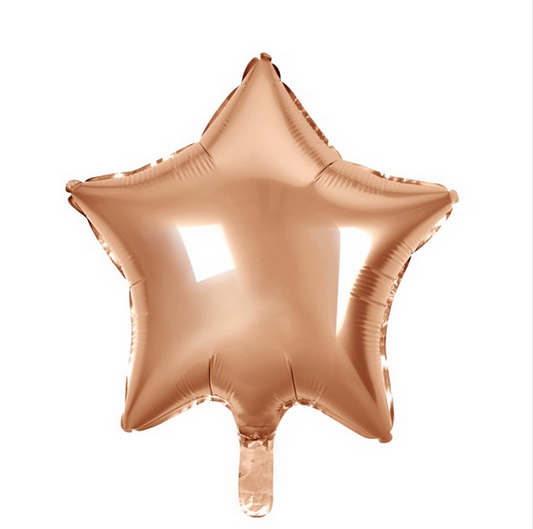 Foil Balloon star shape rose golds