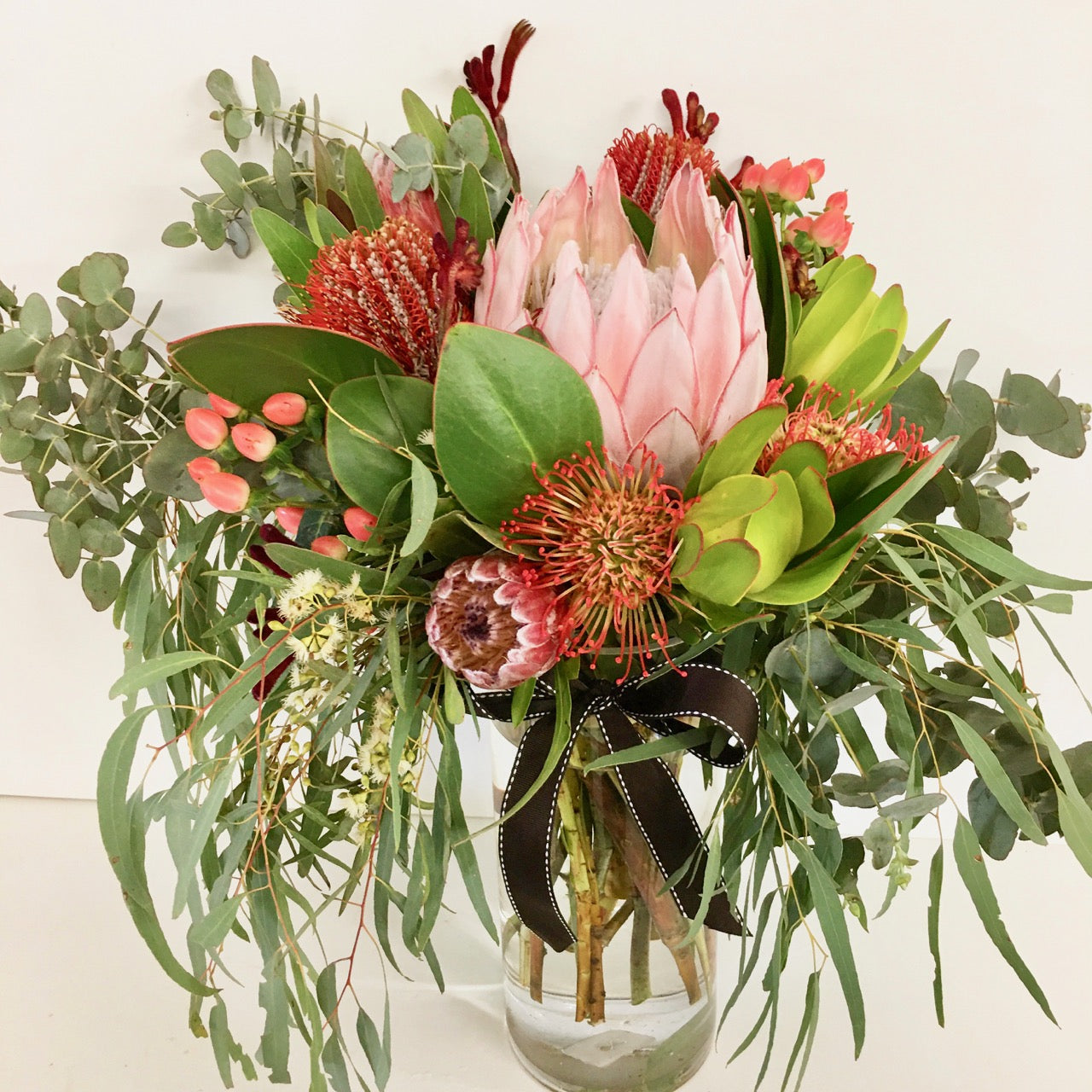native flowers in a vase