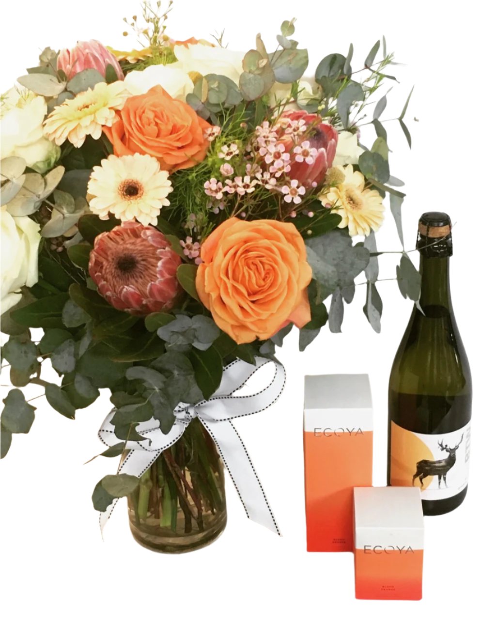 Premium-Vase-Flower-Arrangement-with-add-on-gifts by Resonate Designs Florist  Sunshine Coast Flower Delivery