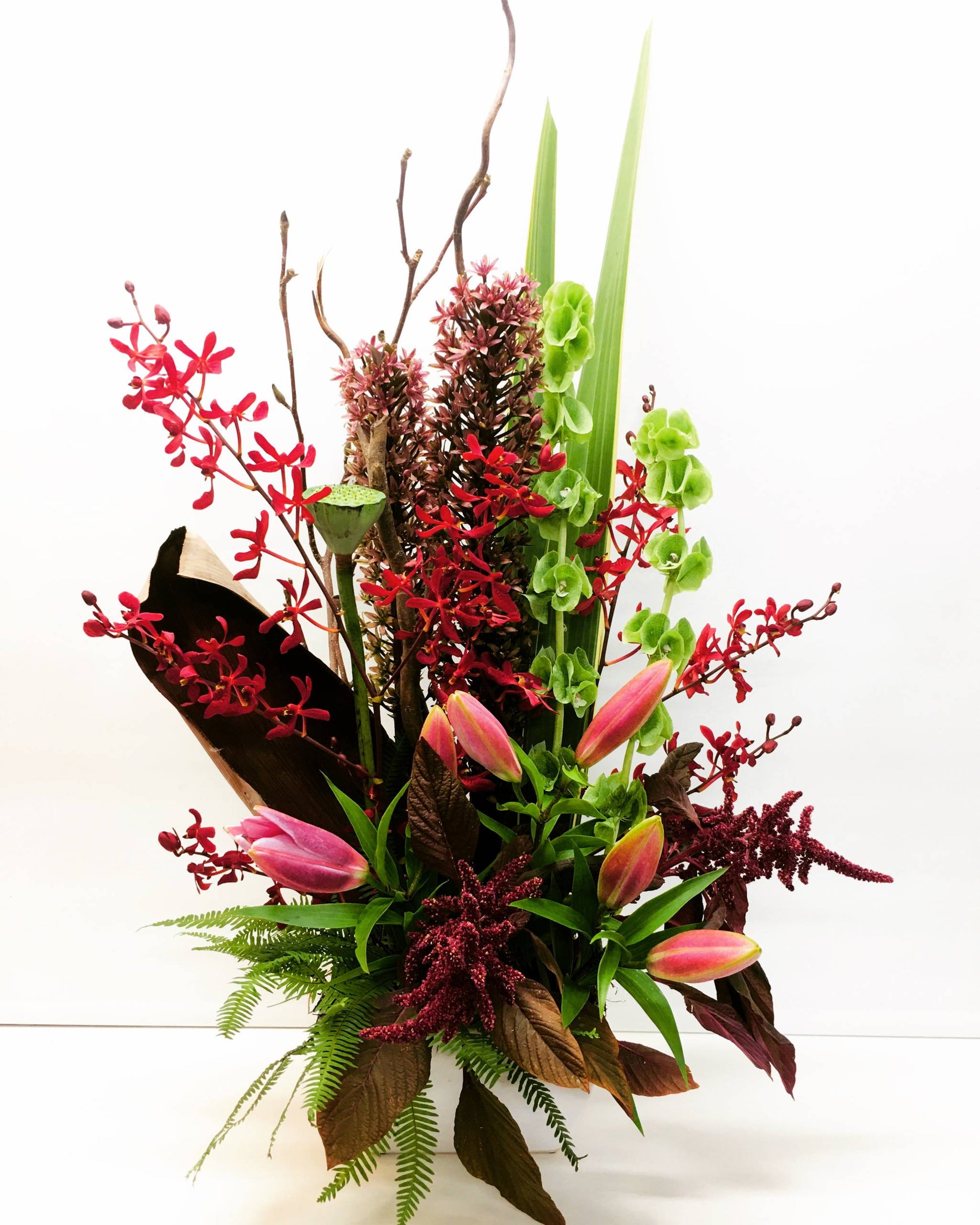 Bright Structured flower arrangement for delivery on the Sunshine Coast  